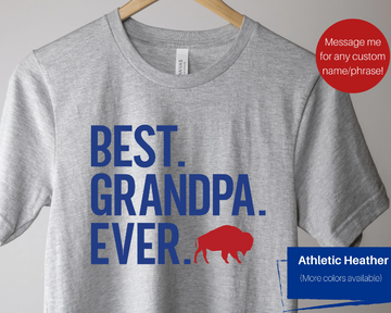 Best Grandpa Ever Personalized Buffalo Shirt (Contact Me for Additional Sizes and Styles)