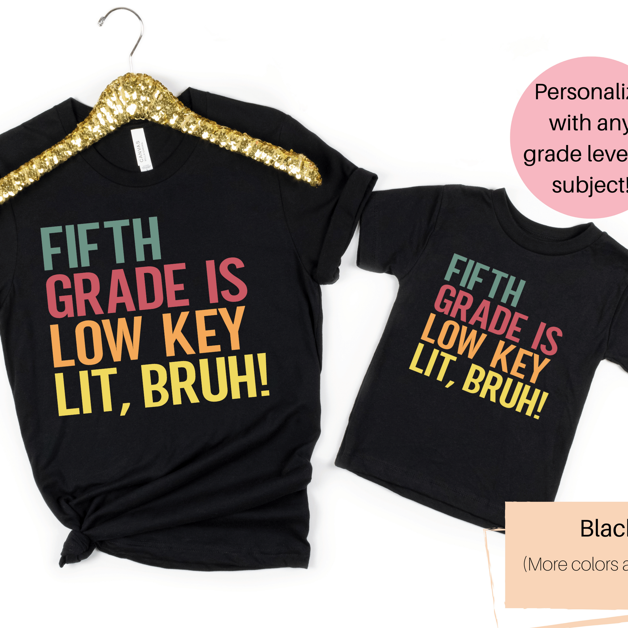 Custom Grade Teacher Shirt | Funny Teacher Shirt | Sixth Grade is Low Key Lit Bruh | Seventh Grade is Low Key Lit Bruh | Eighth Grade is Low Key Lit Bruh | Fifth Grade is Low Key Lit Bruh | Fourth Grade is Low Key Lit Bruh | Middle School Teacher Shirt