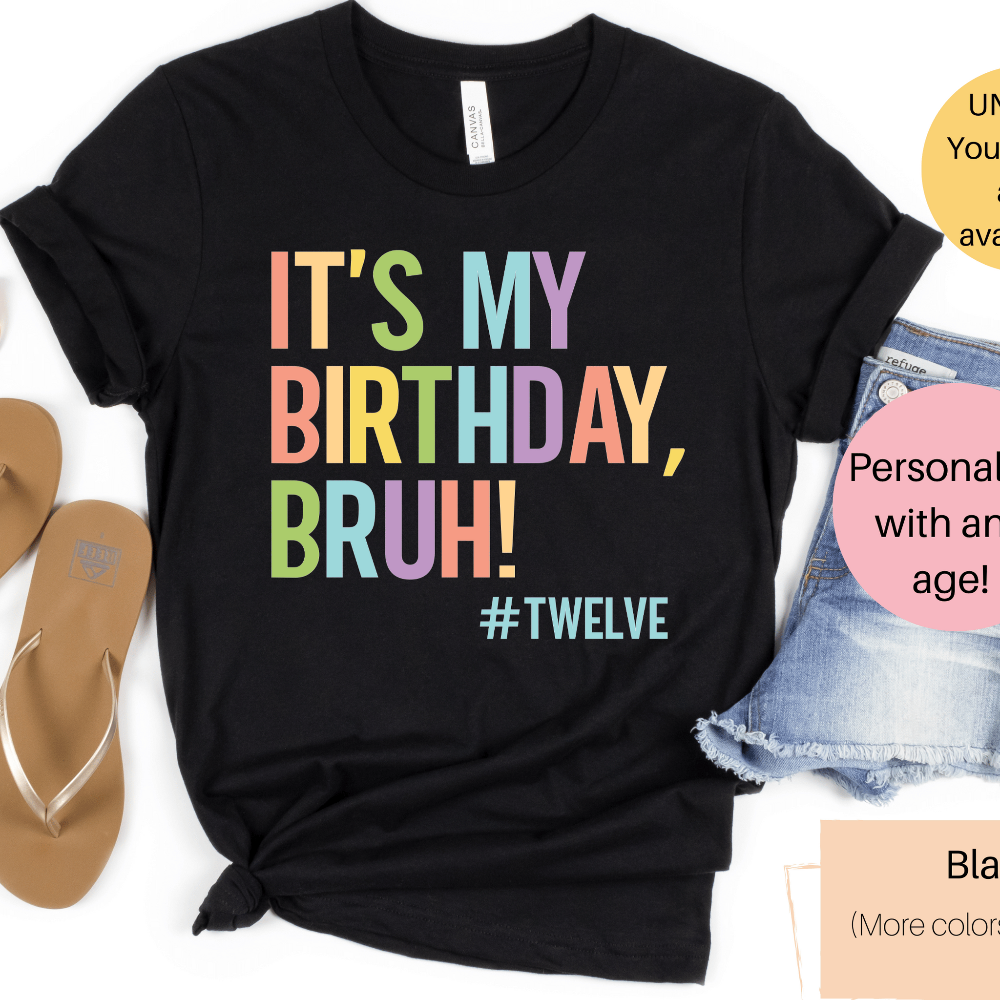 It's My Birthday Bruh Shirt | Birthday Shirt | Girls Birthday Shirt | Boys Birthday Shirt | Adult Birthday Shirt | Birthday Bruh | Custom Birthday Shirt