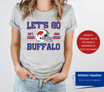 Let's Go Buffalo Antique Buffalo Shirt (Contact Me for Additional Sizes and Styles)